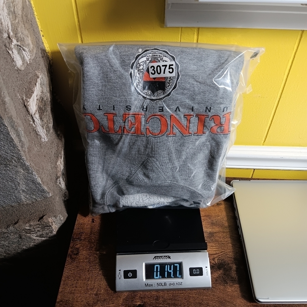 Vintage 90s Russell Athletic Sweatshirt Mens Large Gray Princeton University - Picture 11 of 11